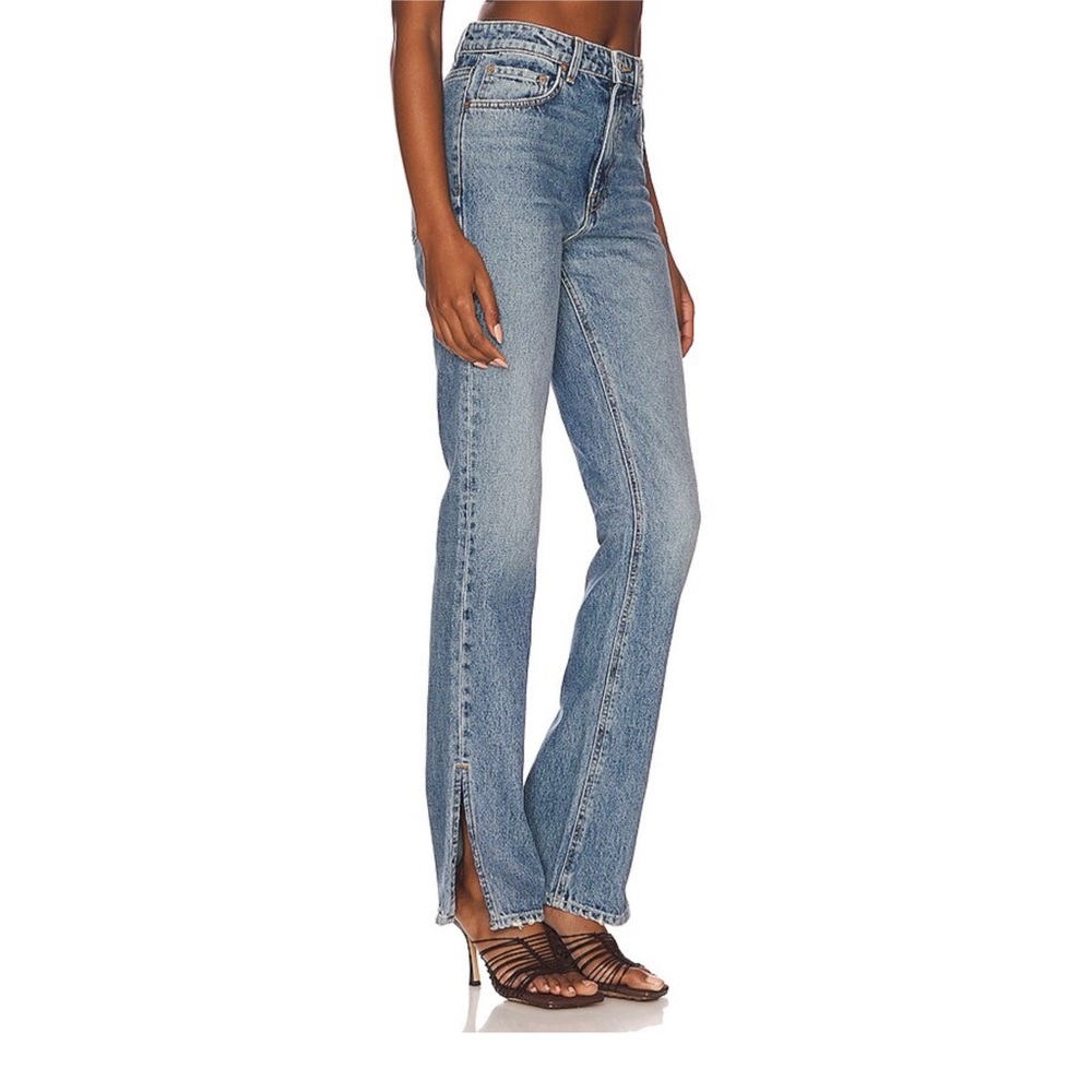 GRLFRND Women’s 26 Harlow High Rise Slim Boot with Slit in Divisadero Jeans - Picture 3 of 16